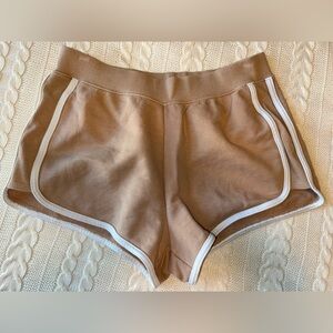 Offline by Aerie Shorts Tan/White Size Medium